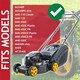 image 4 of SPARES2GO Blade for McCulloch M3540 M40 MT3540S Lawnmower Metal Combi Grass Cutter (40cm)