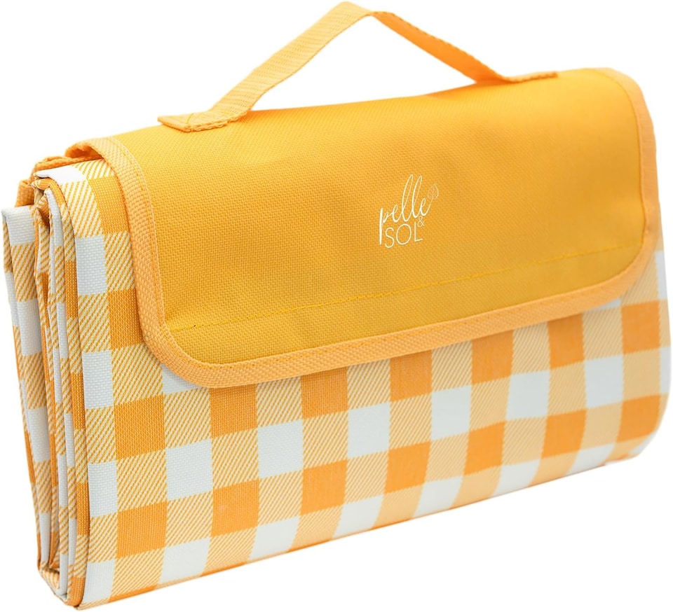 image 1 of Pelle & Sol Yellow Picnic Blanket Waterproof 200x140cm
