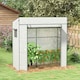 image 2 of Walk-in Garden Green House with Large Roll-up Door and 2 Mesh Windows, Green