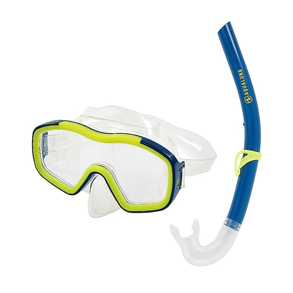 Aquasphere Childrens/Kids Raccoon Mask And Snorkel - Transparent/Blue/Yellow - One Size