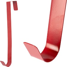 38Cm Metal Wreath Hanger Red - Adds a Festive Touch to Any Door