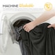 image 2 of MONHOUSE Heated Throw - Electric Blanket - Digital Controller - Timer up to 9 hours, 9 Heat Settings - Machine Washable - Single 130X160cm - BLACK SHEARLING