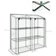 image 5 of Outsunny Mini Green House with 3 Tier Shelves, 151H x 143W x 46Dcm, Clear