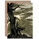 image 1 of Heathcliff Under Tree Wuthering Heights Book Cover Greeting Card