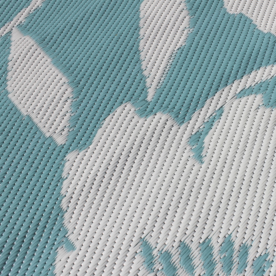 image 1 of Fusion Luna Outdoor Outdoor Rug Duck Egg
