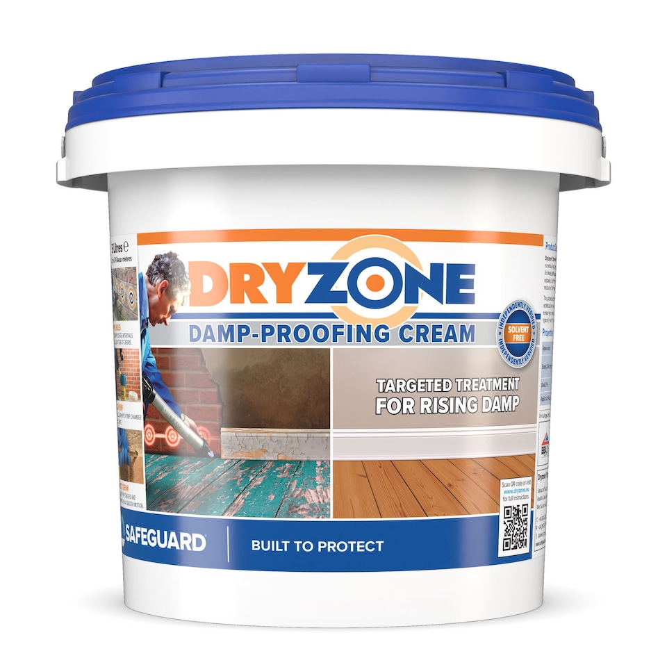 image 1 of Dryzone Damp Proofing Cream (DPC) - 5L - High-Strength Injection Cream for Rising Damp Treatment. BBA & WTA Approved