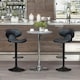 image 5 of Set Of 2 Grey Adjustable Swivel & Adjustable Height Grey