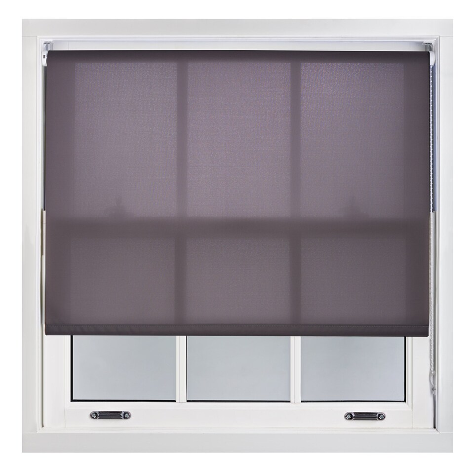 image 1 of 195cm Wide Daylight Roller Blind 210cm Drop | Grey | Dark Grey