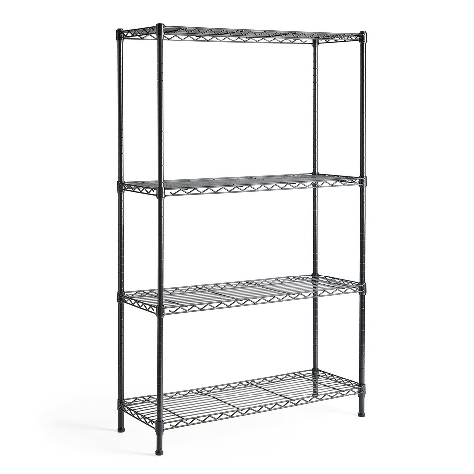 image 1 of VonHaus 4 Tier Wire Shelving Unit for Home Storage