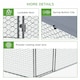 image 6 of PawHut Walk-in Chicken Run w/ Cover, for 10-15 Chickens, Hens, Rabbits, Ducks