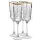 image 5 of Timeless Champagne Flutes With Gold Rim Party Glassware Gift Set 175ml | Clear | Clear | Set of 8