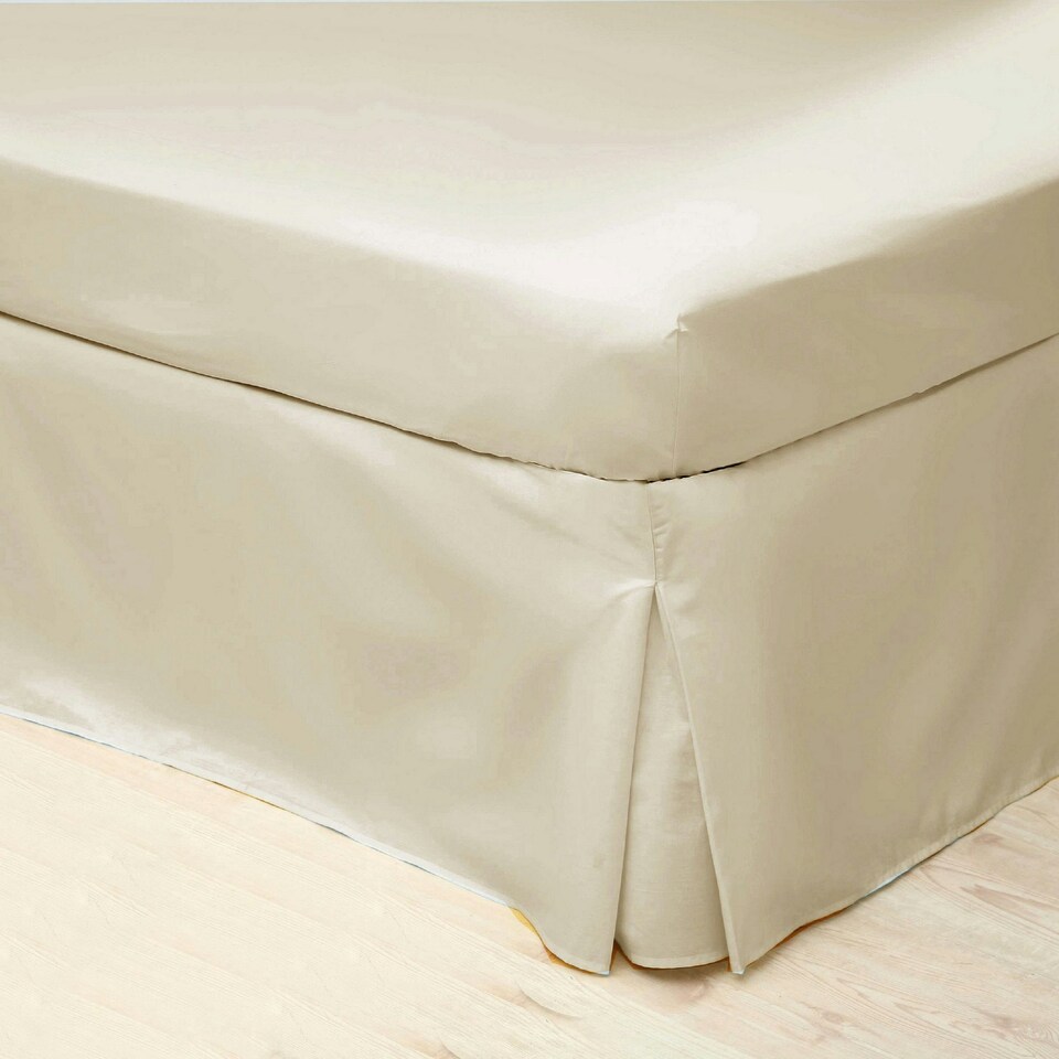 Belledorm Easycare Percale Platform Valance - Ivory - Double