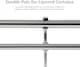 image 4 of Lister Cartwright Double Curtain Extendable Pole Set with Chrome Ball Finials- 19mm & 28mm Metal Poles(120- 220 cm)