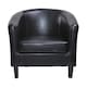 image 4 of Tub Chair Faux Leather Arm Chair
