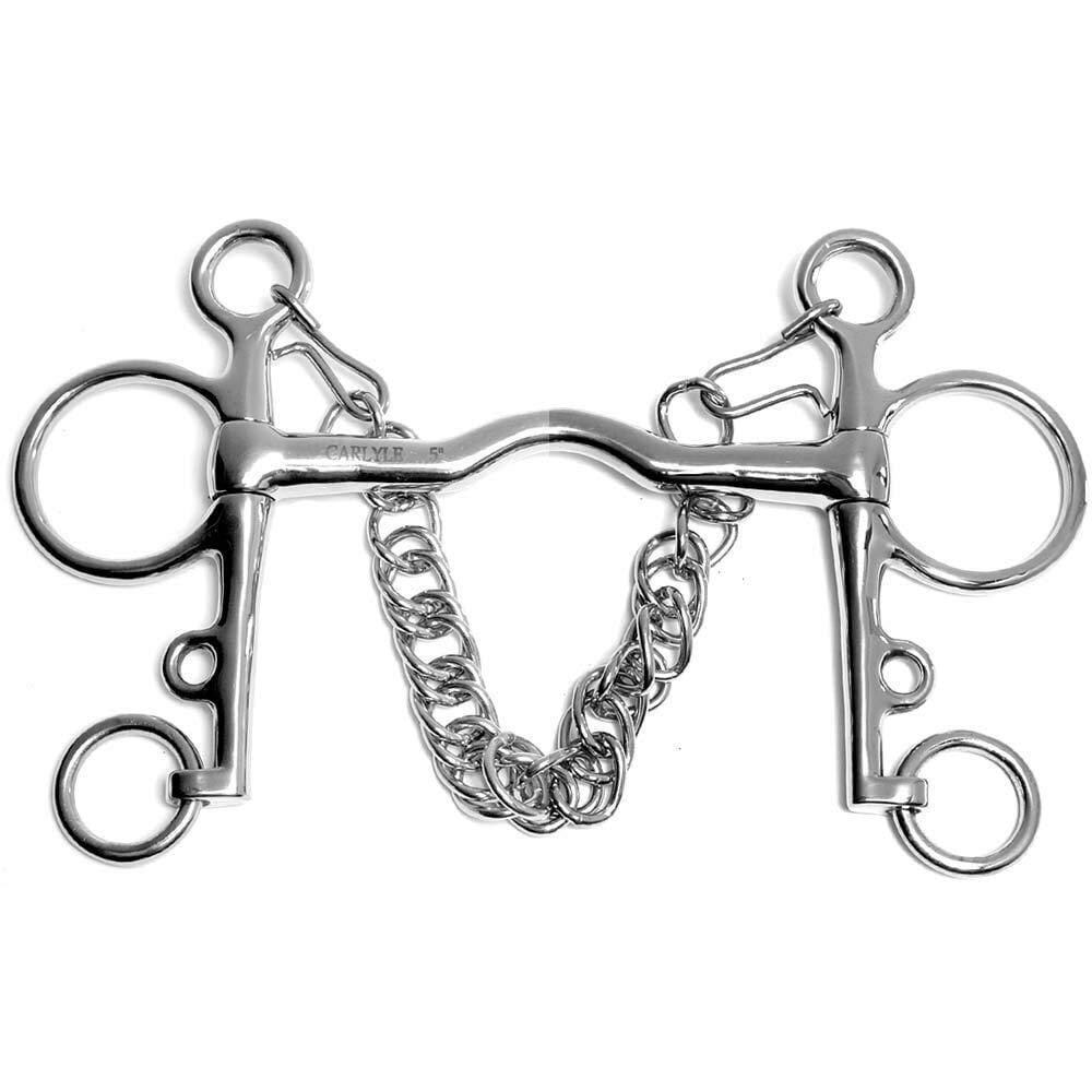 Korsteel Stainless Steel Cambridge Mouth Pelham Bit - Silver - 5in