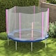 image 8 of SPORTNOW 10ft Trampoline Net Replacement with 6 Plastic Pole Covers, Weather-Resistant Trampoline Netting Replacement with Zipped Entrance, Poles Not Included, Pink