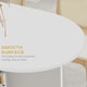 image 6 of HOMCOM Folding Dining Table for Small Spaces with 2-tier Shelves White