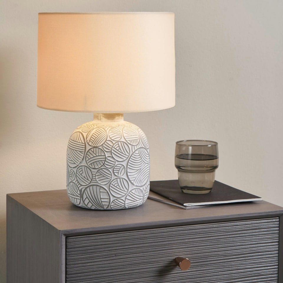 image 1 of Gloria Natural Ceramic Table Lamp