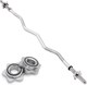 image 1 of Body Revolution EZ 1" Barbell Bar 1.2m Spinlock Collar