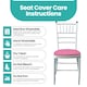 image 3 of Dining Seat Chair Covers Stretchable Spandex High-Back Slipcovers
