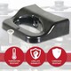 image 6 of SPARES2GO Side Pan Handle Curved Black Bakelite Saucepan Pot Steamer Pressure Cooker Cookware Grip Replacements (70mm, Pack of 2) Black