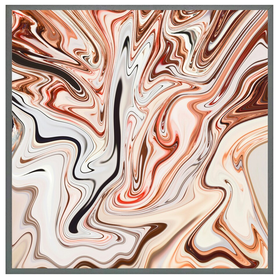 image 1 of Pink rippled marble (Picture Frame) Brown | Oak | XS