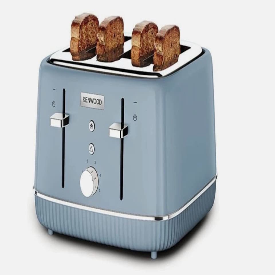 Kenwood Elegancy TFP10.A)BG 4-Slice Toaster Blue-Grey Blue
