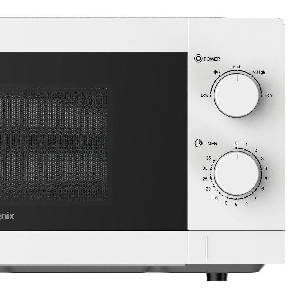 image 1 of Manual Microwave, 20 Litre, 5 Power Settings, 800W, White, IGMS08080W
