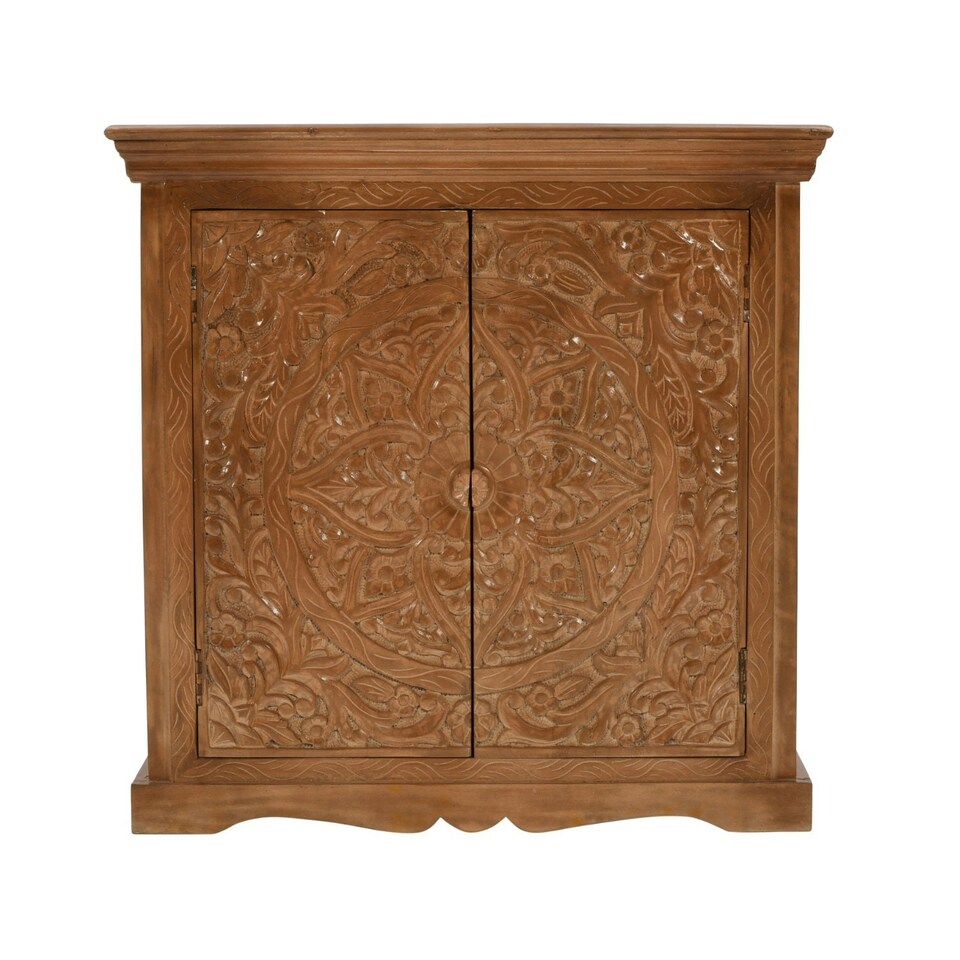image 1 of Viva Mango Wood Sideboard With 2 Doors Brown
