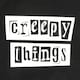 image 3 of Something Different Creepy Things Polycotton Tote Bag - Black/White - One Size | Black