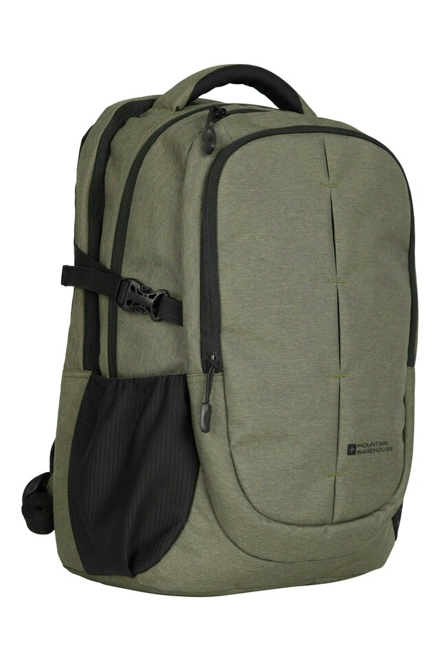 image 1 of Mountain Warehouse Vic Laptop Bag Durable Padded Work Travel Backpack Rucksacks | Green | Dark Green