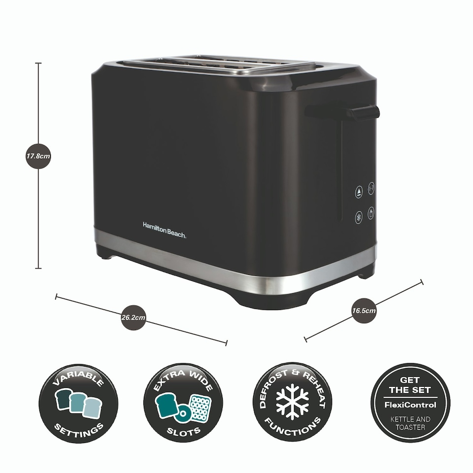 image 1 of Hamilton Beach 1.7L Kettle & 2 Slot Toaster Set