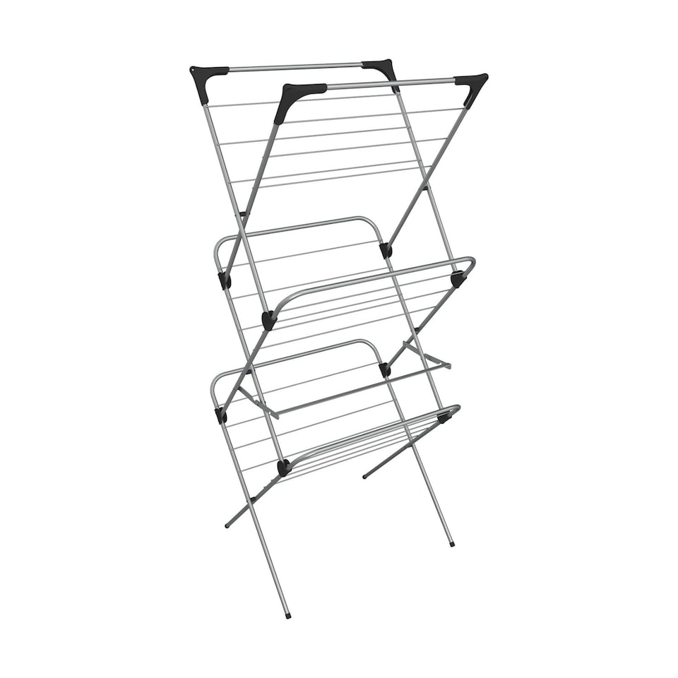 image 1 of Vileda Sprint 3 Tier Clothes Airer Indoor Drying Rack Washing Line 15m