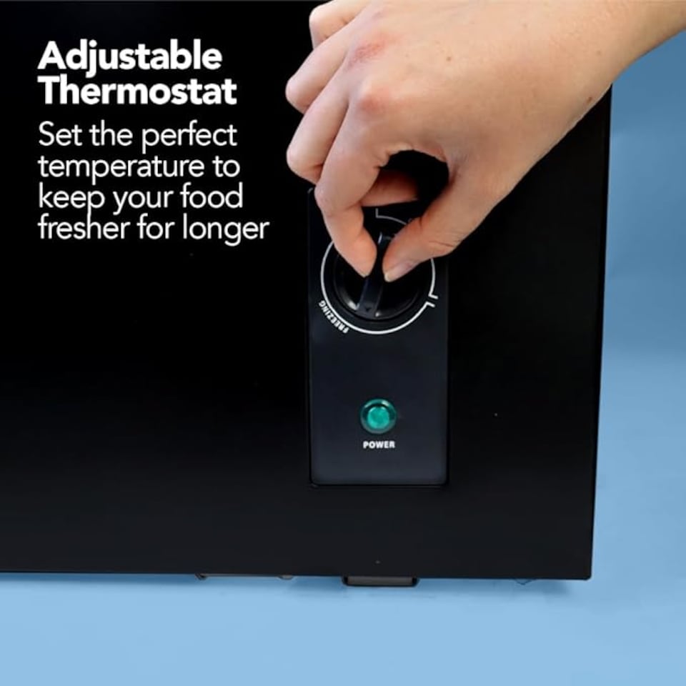 image 1 of Igenix IG100B Freestanding Chest Freezer, 99 L, Black