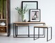 image 2 of Cosmo John Long Coffee Table Set - Solid Mango Wood - L50 x W120 x H55 cm
