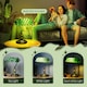 image 5 of HOMCOM Stained Glass Table Lamp, Vintage Lamp with Green Handmade Shade