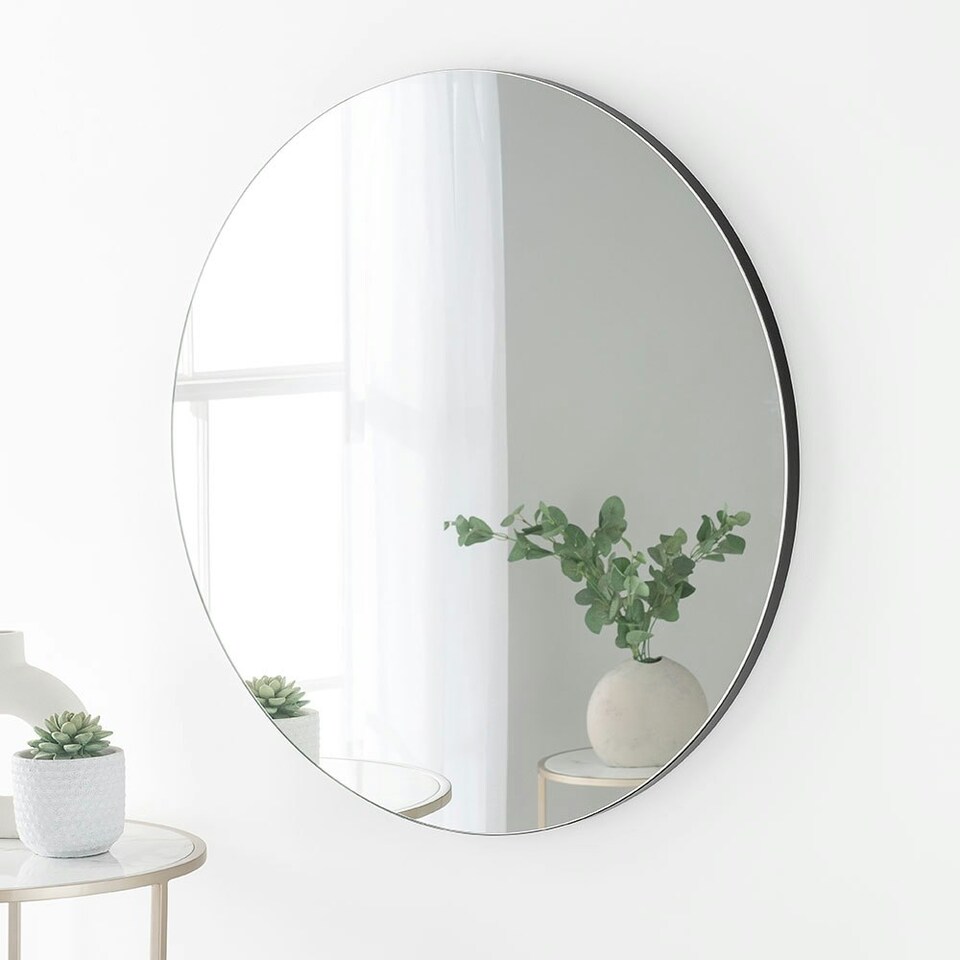image 1 of Timeless Round Mirror Black Black | 70x70x2cm