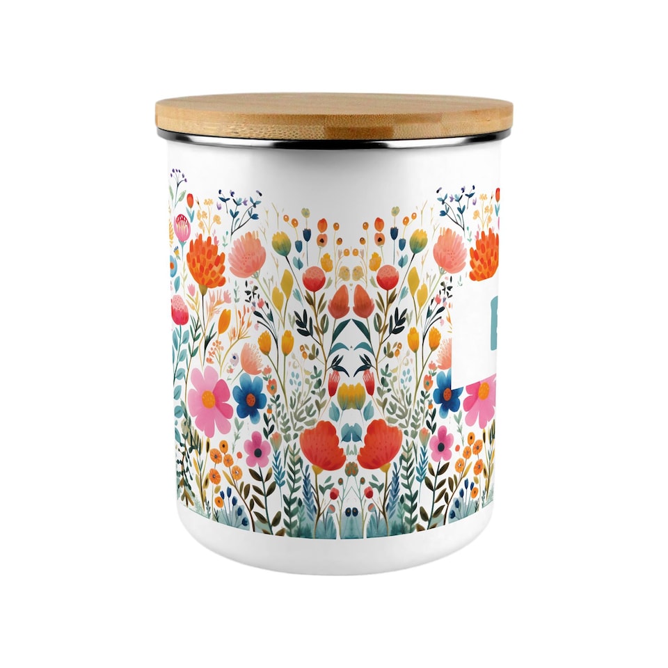 image 1 of Bright Floral Extra Large Biscuit Tin