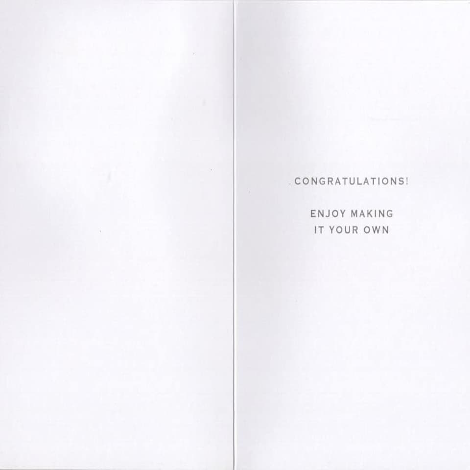 image 1 of Stair Case Design New Home Making Memories Congratulations Card