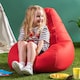 image 2 of Kids Recliner Beanbag Indoor and Outdoor Pink & Red Set of 2 | Red | Multi | M | 1