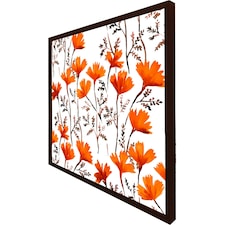 Flowers in autumn colours (Picture Frame) Brown | S