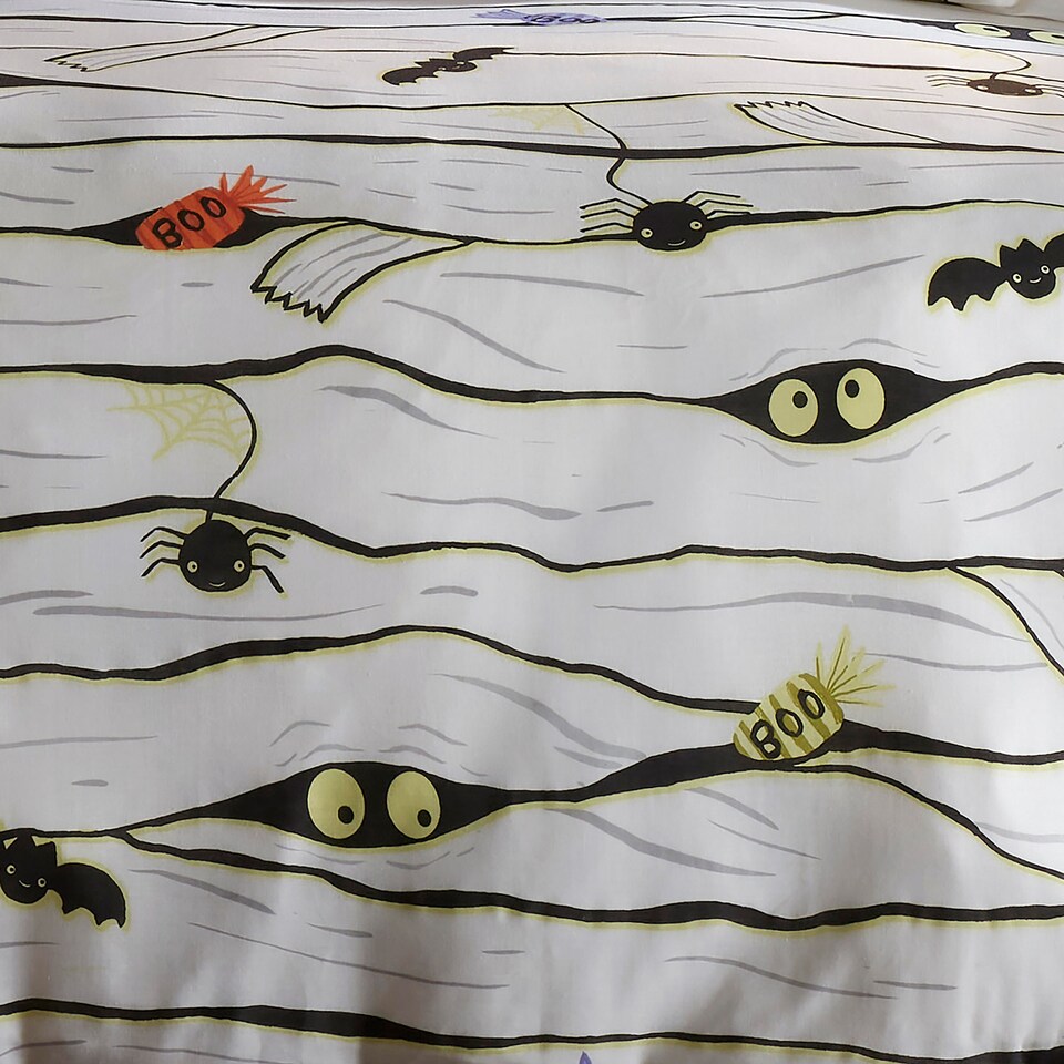 image 1 of Bedlam Mummy Duvet Cover Set White