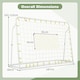 image 2 of 2-in-1 Kids Soccer Rebounder & Soccer Goal 6.1’ x 4’ Adjustable Soccer Goal