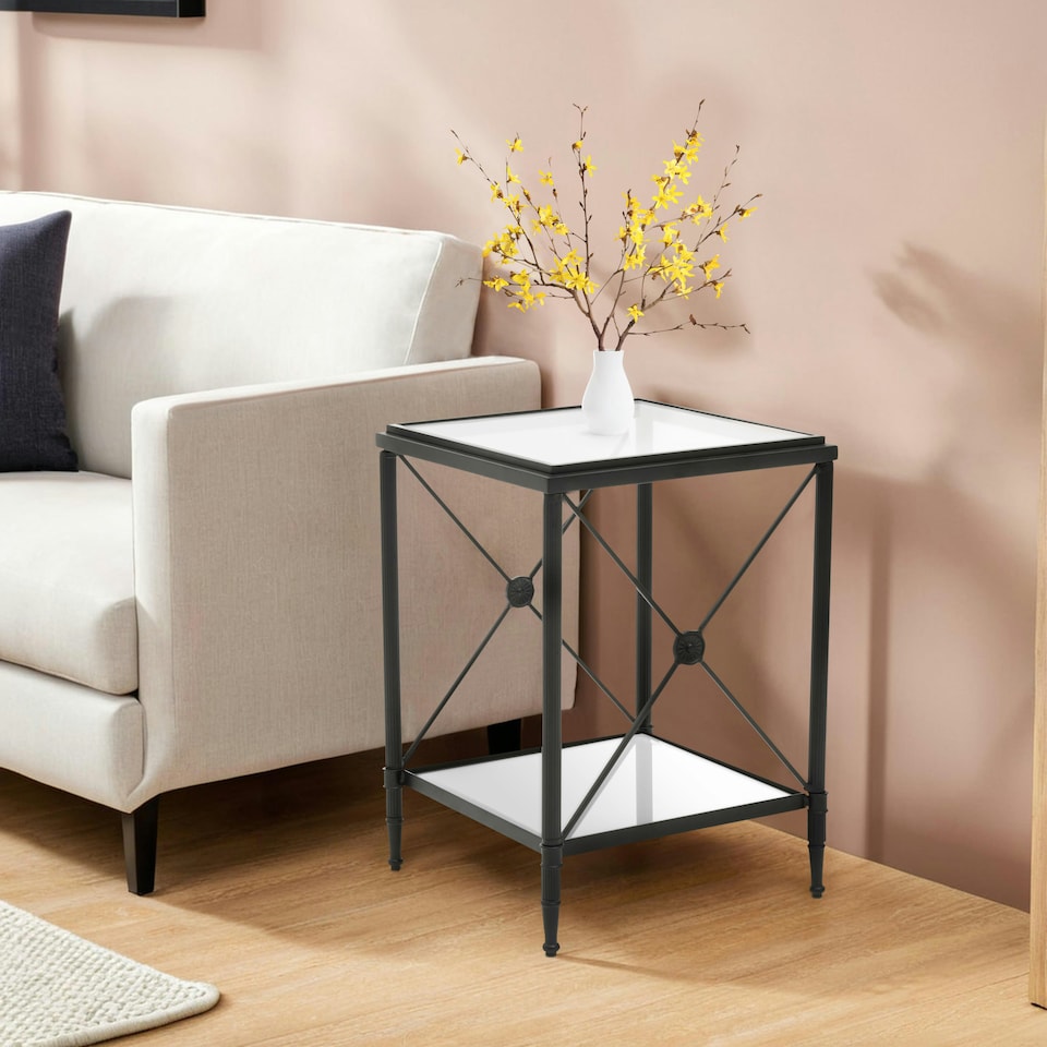 image 1 of Interiors by Premier Square Black Finish Side Table Black