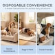 image 6 of PawHut Dog Diapers Super Absorbent for Male Dogs Size L