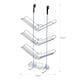 image 2 of Showerdrape Atrium 3 Tier Hanging Chrome Shower Caddy | Silver | 1