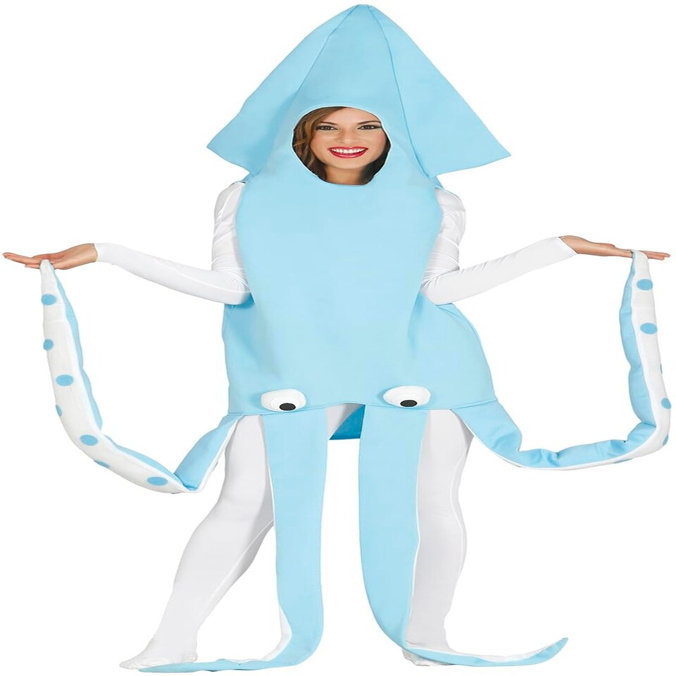 image 1 of Fancy Dress Adult Squid Costume - S