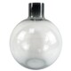 image 1 of 40cm Grey Smoke Bottle Glass Vase | Grey | 40
