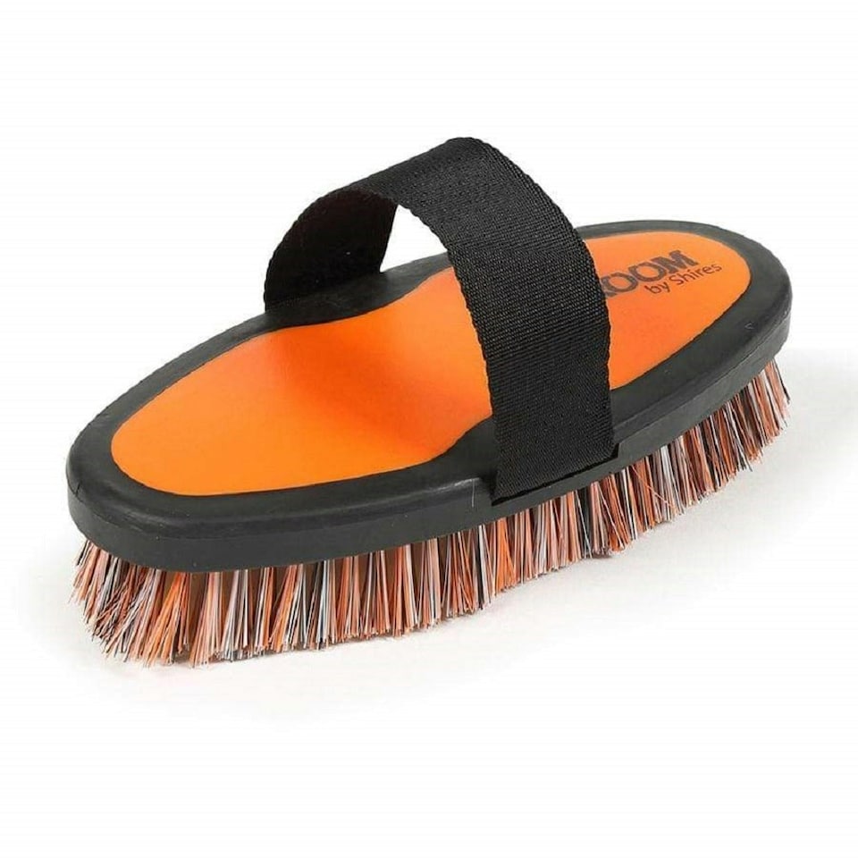 Ezi-Groom Horse Body Brush - Orange - 200mm x 25mm (UTER683)