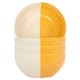 image 1 of Nicola Spring Dipped Stoneware Cereal Bowls - 16.5cm - Mustard - Pack of 4 Yellow
